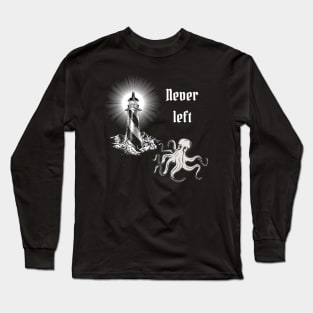 OFMD Inspired Lighthouse and Kraken Long Sleeve T-Shirt